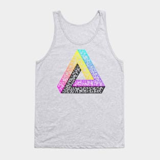 Penrose Triangle (Magenta Cyan Yellow Gradient) Tank Top